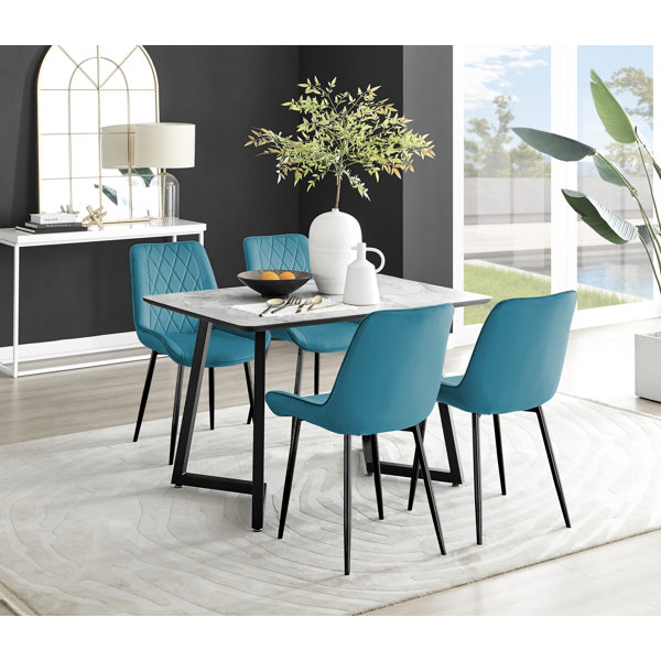 Wayfair teal dining deals chairs